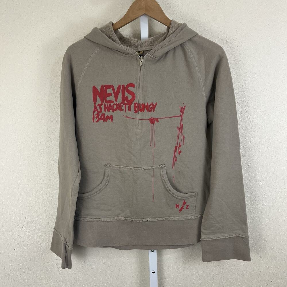 Nevis AJ Hackett Bungy 134m 1/4 Zip Hoodie Womens S/M New Zealand